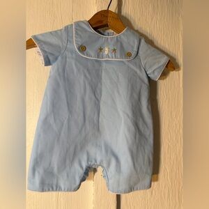 Zuccini Kids Easter Bunny Rabbit and Carrots Embroidered Romper: Size 3 Months